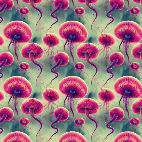 Octopus Seamless Pattern red