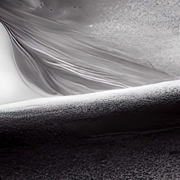 abstract black and white of sand concrete dunes